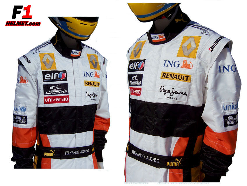 Fernando Alonso 2008 Replica racing suit / Renault F1 - www 