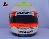 Rubens Barrichello 2009 Massa TRIBUTE Helmet / Brawn F1 - www.F1Helmet.com