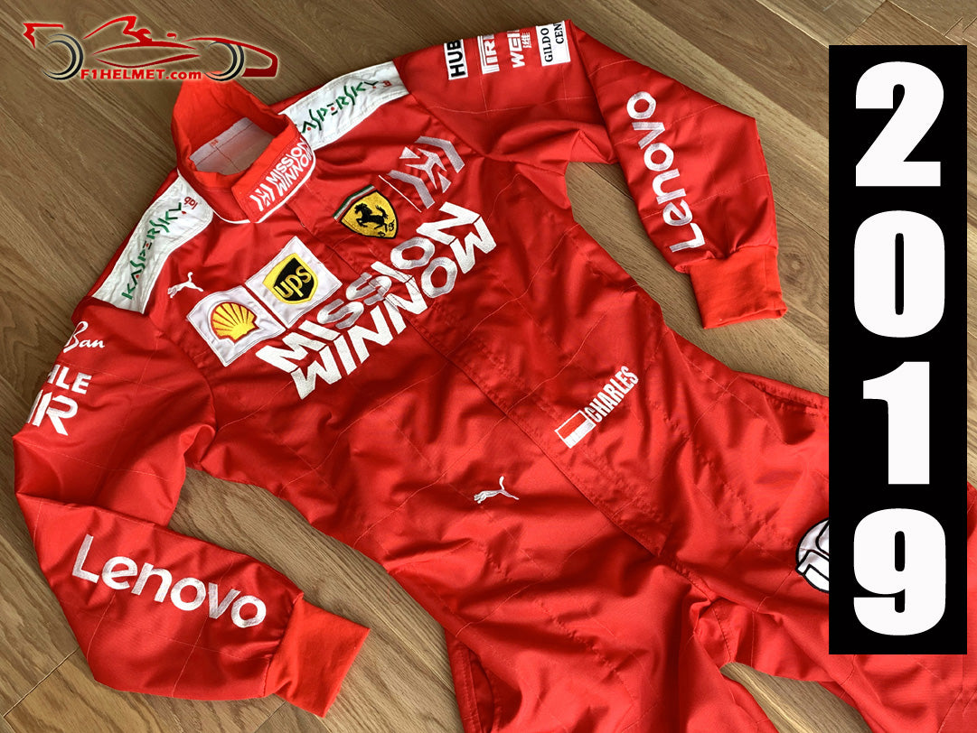 Leclerc 2019 Mission Winnow Replica racing suit / Ferrari F1