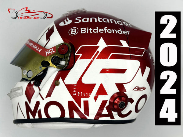 Charles Leclerc 2024 MONACO GP Replica Helmet / Ferrari F1