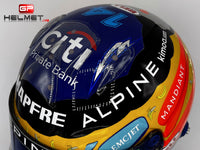 Fernando Alonso 2021 USA GP Helmet / Alpine F1