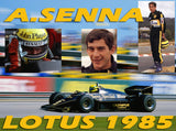 Ayrton Senna 1985 Replica Helmet / Lotus F1 - www.F1Helmet.com
