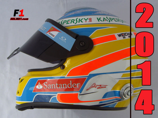 Fernando Alonso 2014 Replica Helmet / Ferrari F1 - www.F1Helmet.com