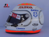Rubens Barrichello 2009 INTERLAGOS GP Helmet / Brawn F1 - www.F1Helmet.com