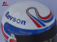 Peter Revson season 1973 replica helmet / Mc Laren F1 - www.F1Helmet.com