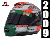 Giancarlo Fisichella 2009 Replica Helmet / Ferrari F1 - www.F1Helmet.com