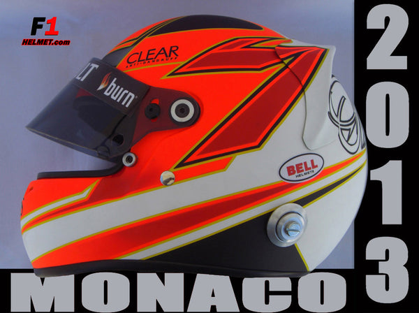 Kimi Raikkonen 2013 MONACO GP Helmet / Lotus F1 - www.F1Helmet.com