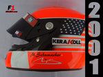 Michael Schumacher 2001 Indianapolis GP Helmet / Ferrari F1 - www.F1Helmet.com