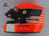 Michael Schumacher 2001 Indianapolis GP Helmet / Ferrari F1 - www.F1Helmet.com