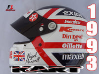 Nigel Mansell 1993 KART Replica Helmet / Williams F1 - www.F1Helmet.com