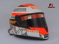 Kimi Raikkonen 2008 MONACO GP Helmet / Ferrari F1 - www.F1Helmet.com