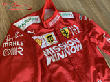 Vettel 2019 Mission Winnow Replica racing suit / Ferrari F1 - www.F1Helmet.com