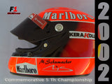 Michael Schumacher 2002 Commemorative 5TH Championship / Ferrari F1 - www.F1Helmet.com