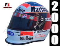 Michael Schumacher 2000 White Replica Helmet / Ferrari F1 - www.F1Helmet.com