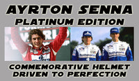 Ayrton Senna Platinum Edition Helmet / 10 Years - www.F1Helmet.com
